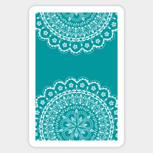 Zen Teal Mandala Sticker